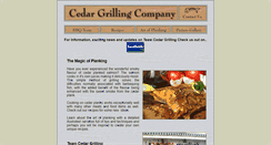 Desktop Screenshot of cedargrilling.com
